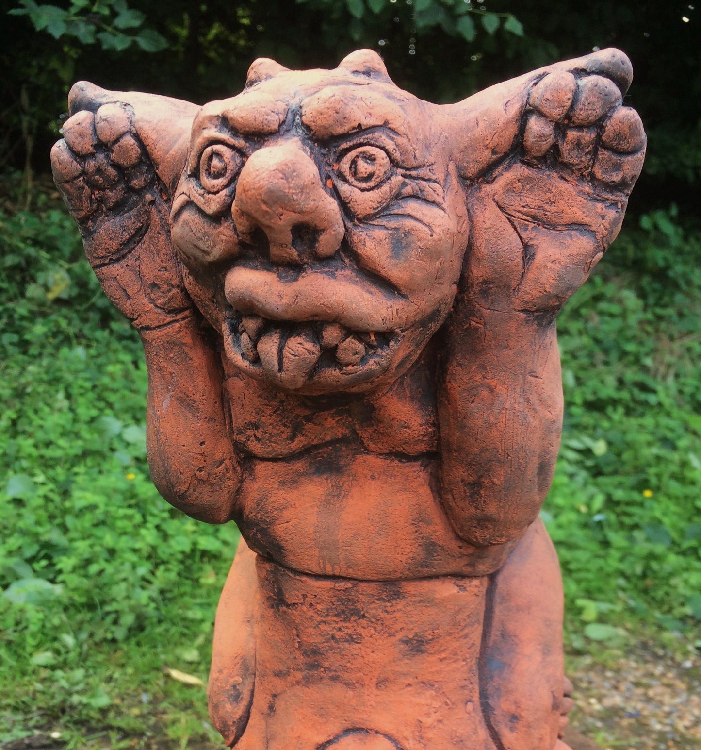 Cheeky Tongue Gargoyle Angled Roof Finial