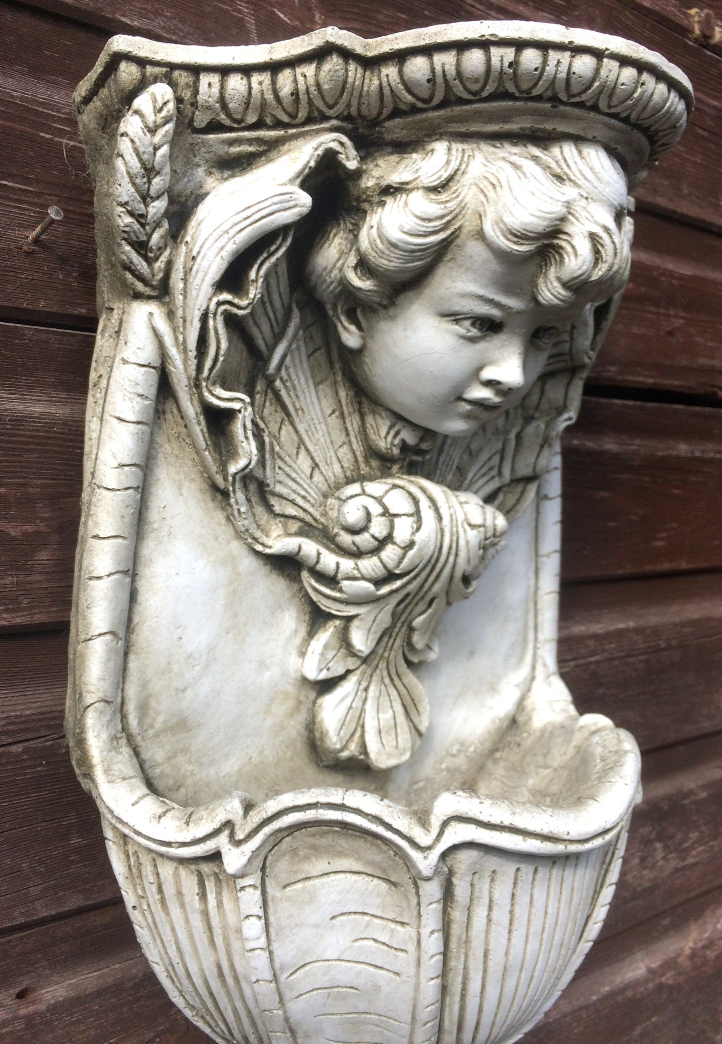 Cherub Corbel and Planter