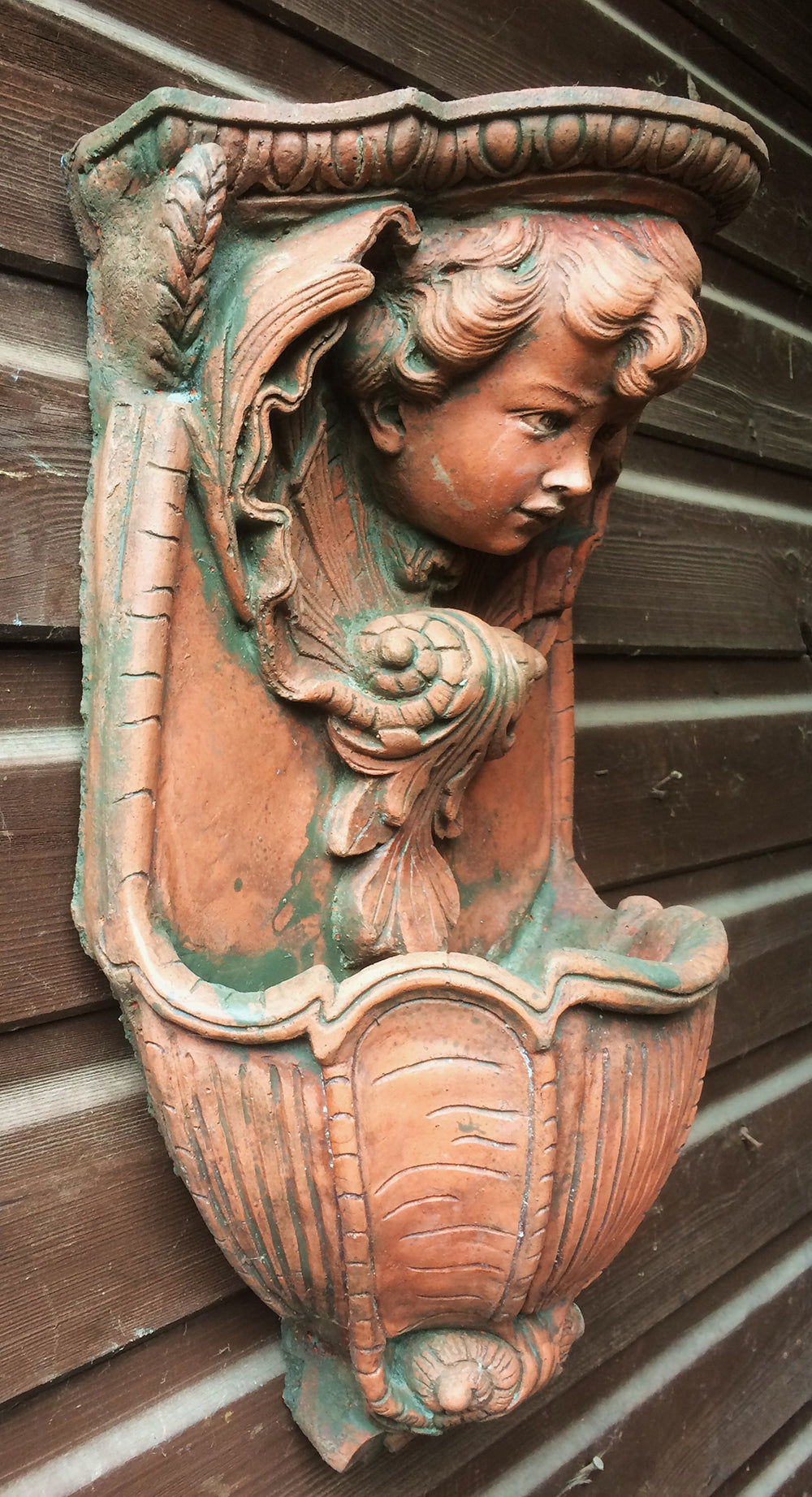 Cherub Corbel and Planter