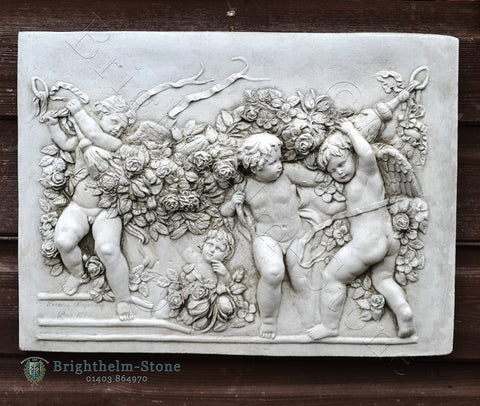 Cherubs and Garland