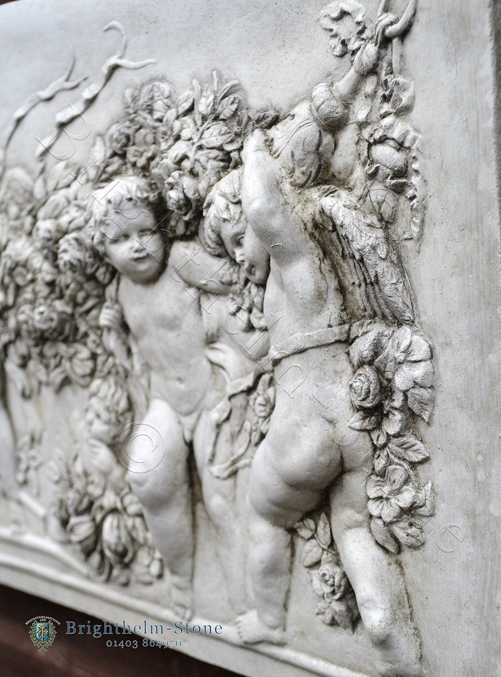 Cherubs and Garland
