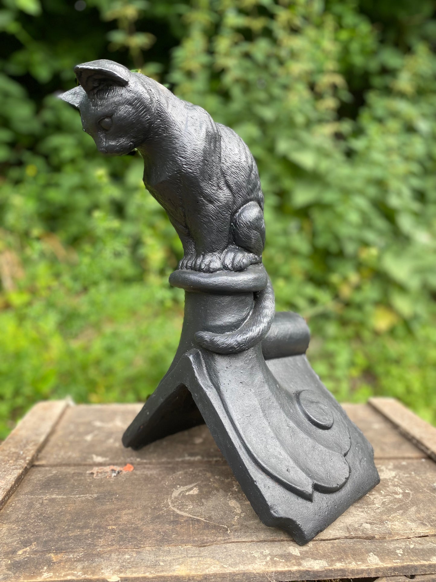 Curious Cat Angled Roof Finial