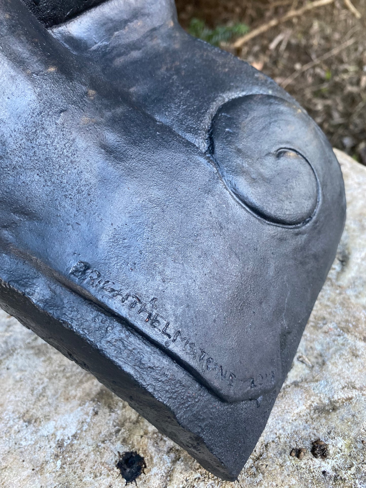 Curious Cat Half Round Roof Finial