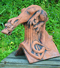 Dog Gargoyle Angled Roof Finial