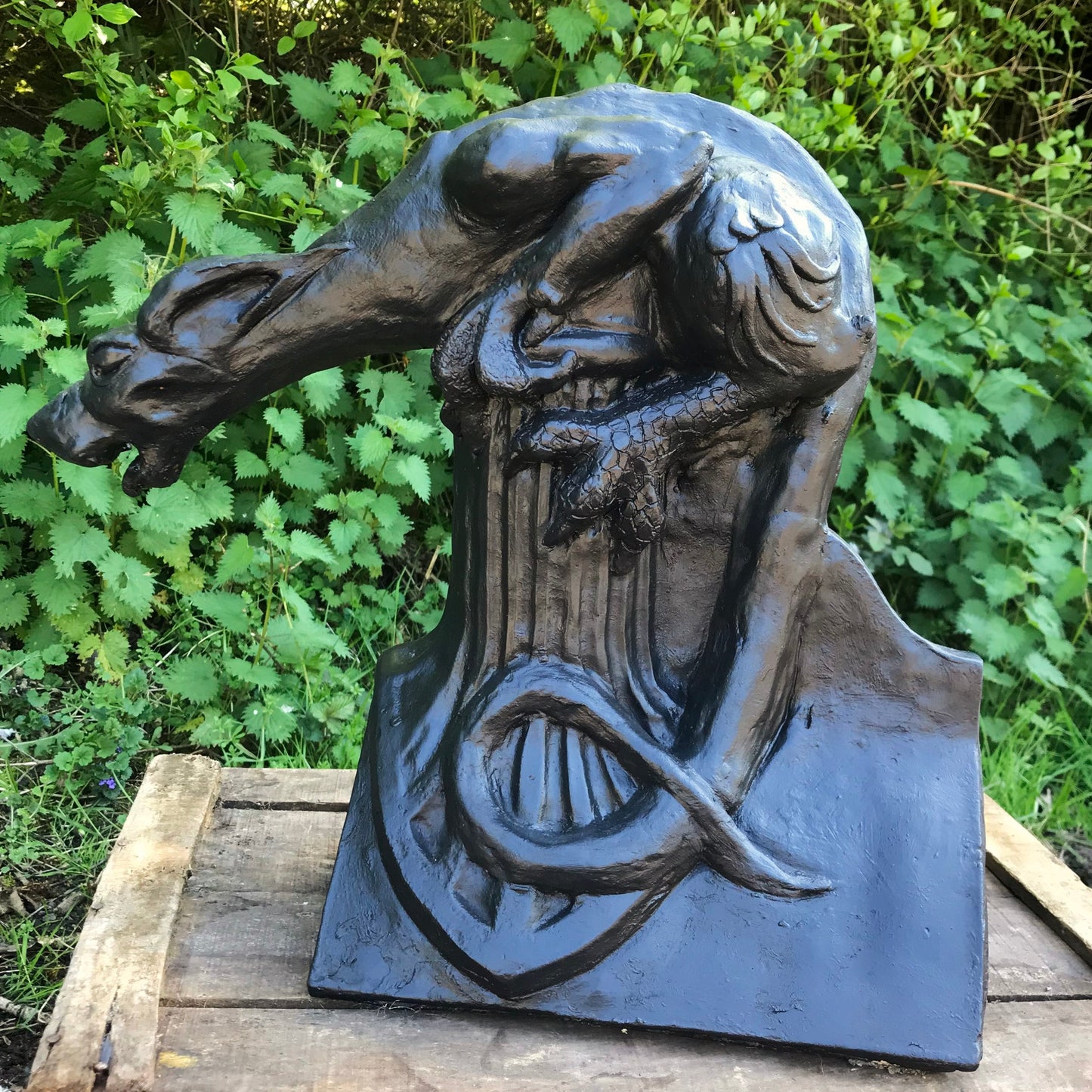 Dog Gargoyle Angled Roof Finial