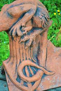 Dog Gargoyle Angled Roof Finial