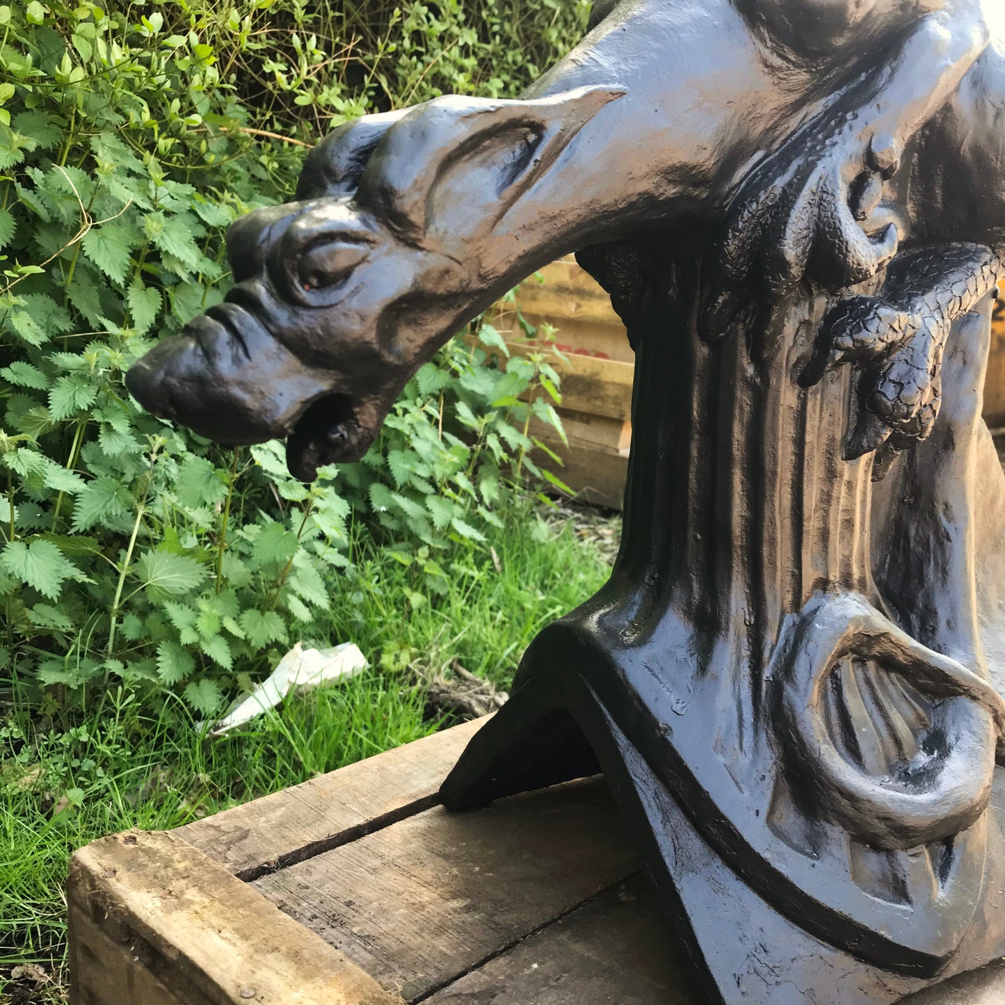Dog Gargoyle Angled Roof Finial