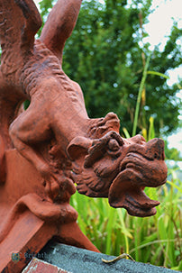 Brighton Dragon Large Angled Roof Finial