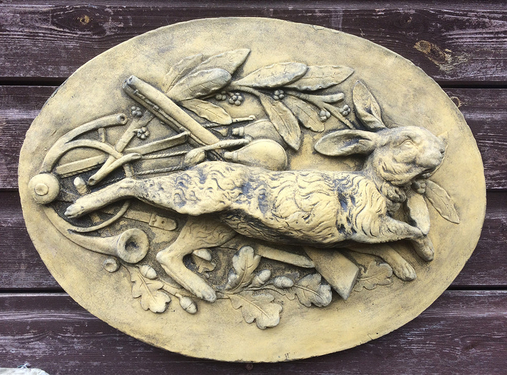 Hare Hunting Wall Plaque
