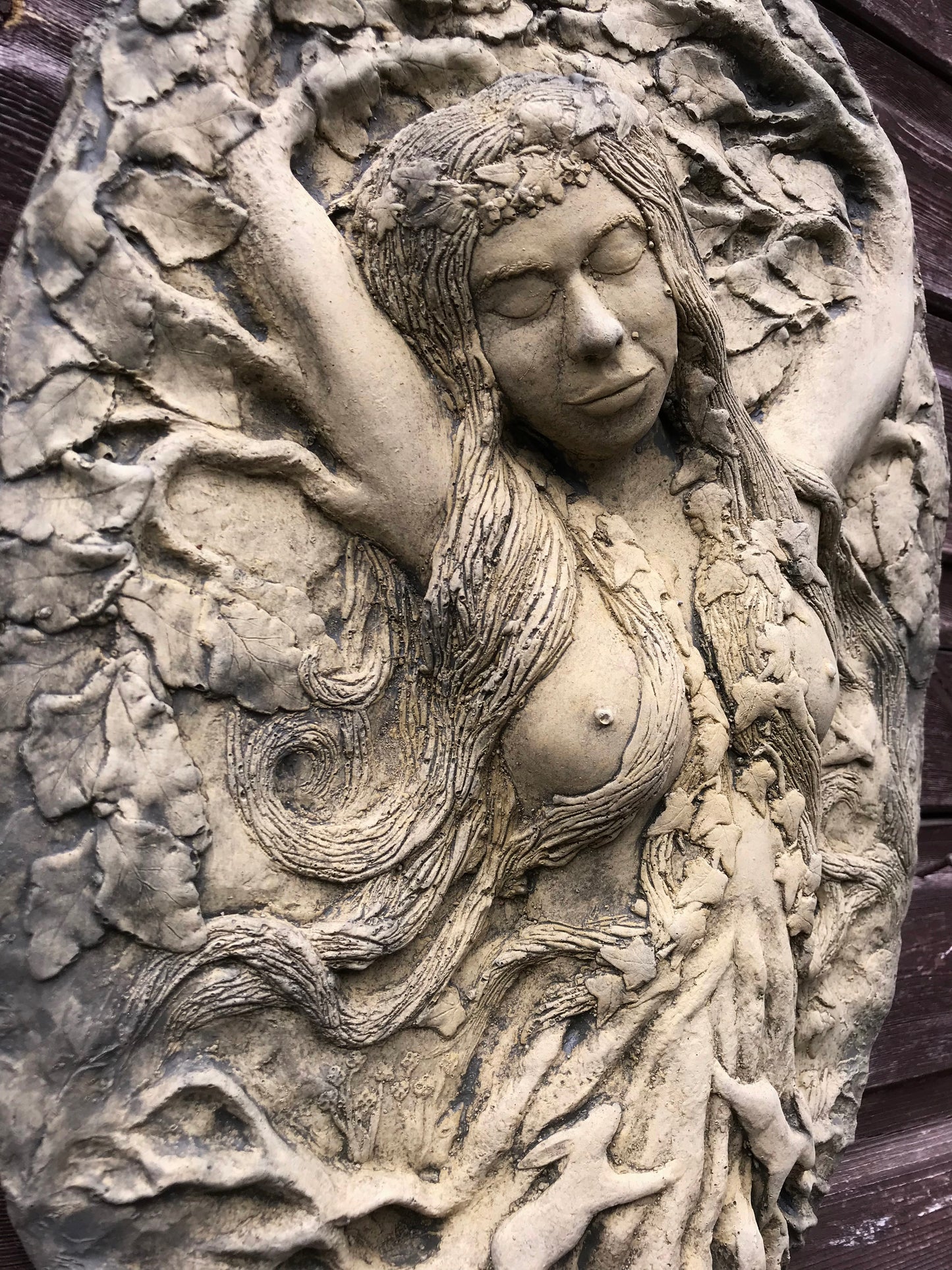 Goddess Green Lady Plaque