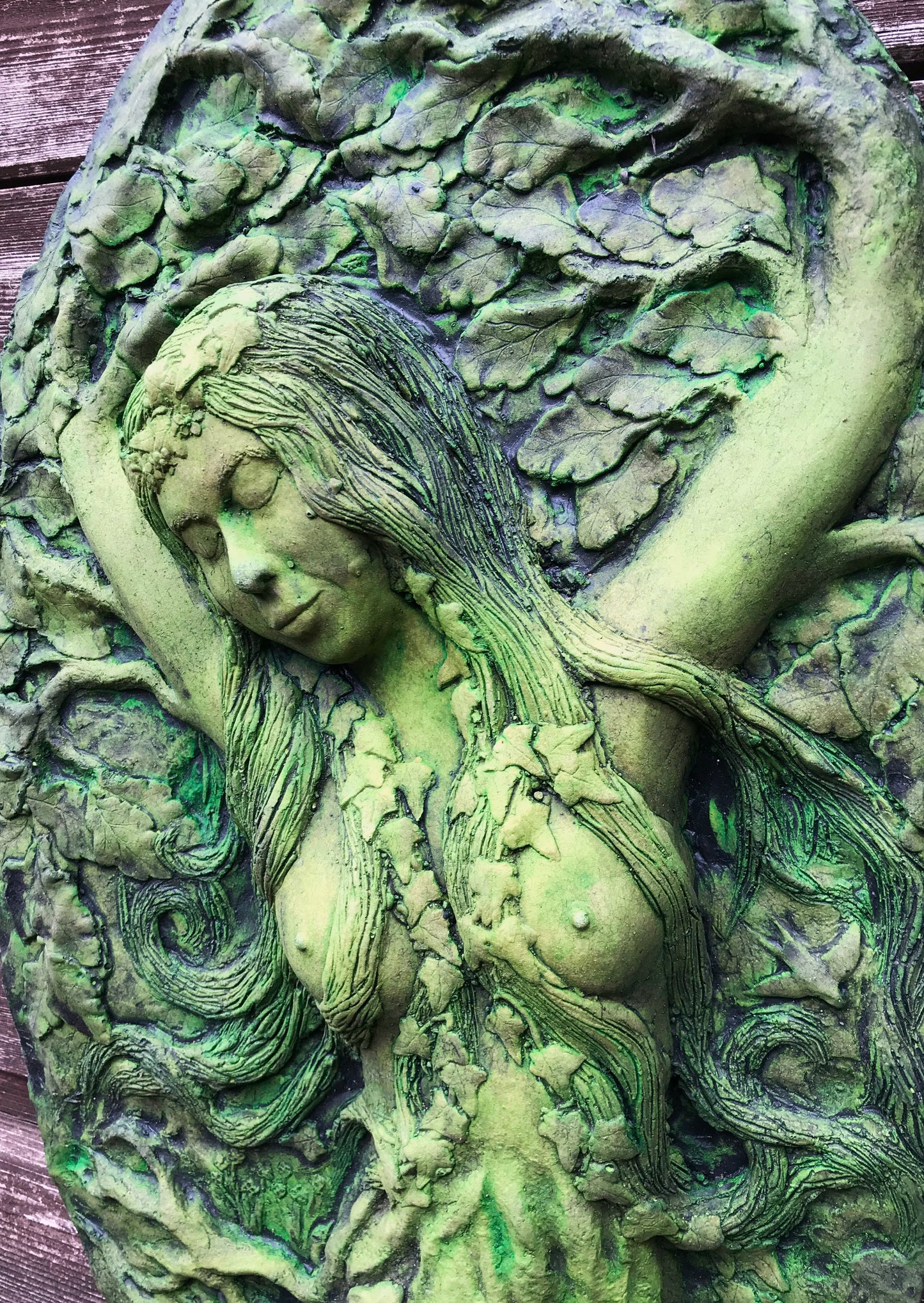 Goddess Green Lady Plaque