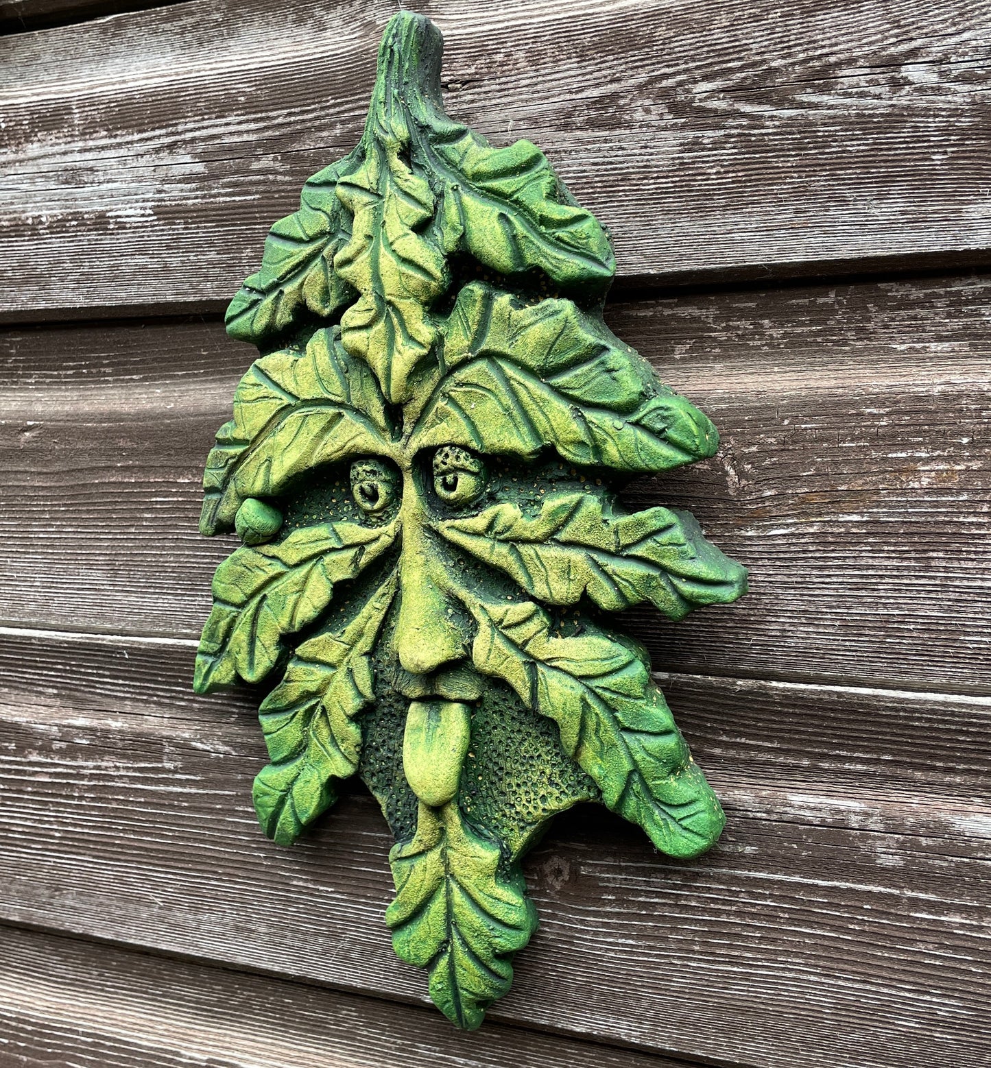 Hazlenut Green Man Plaque