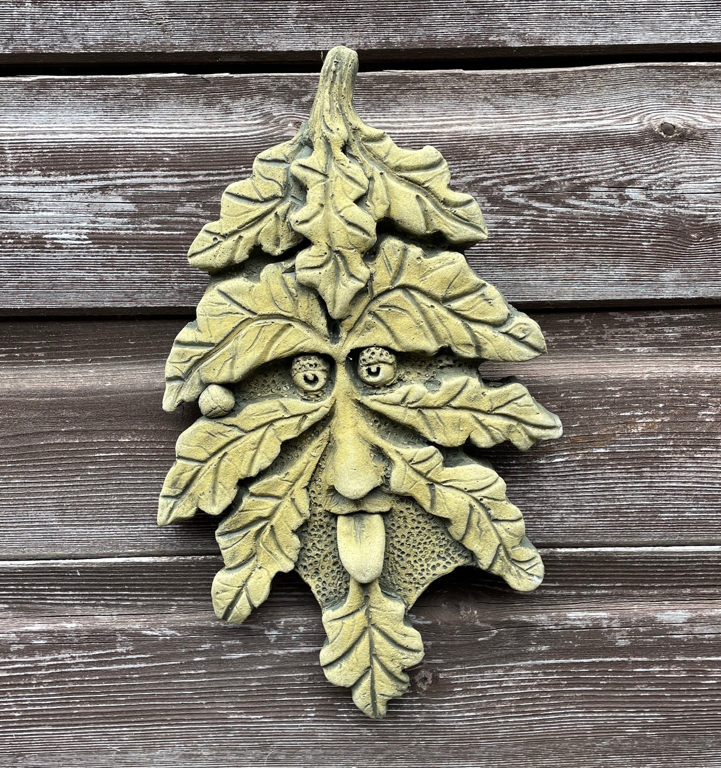 Hazlenut Green Man Plaque