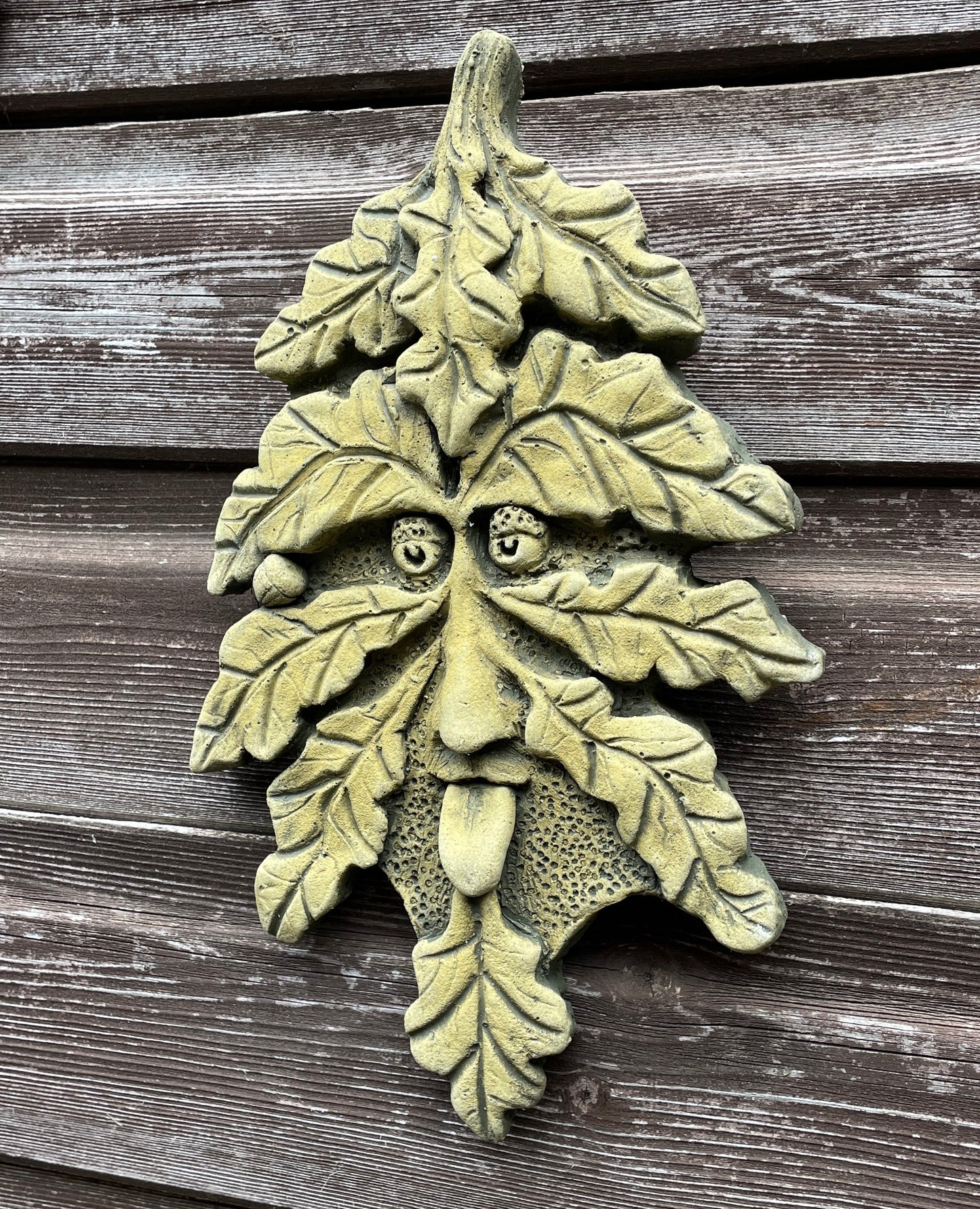 Hazlenut Green Man Plaque