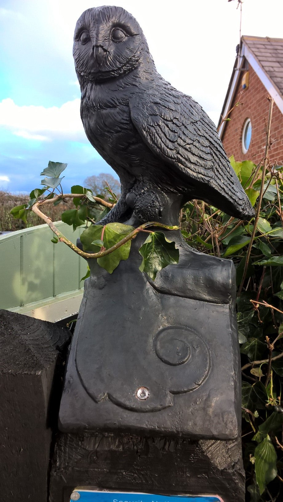 Owl Angled Roof Finial