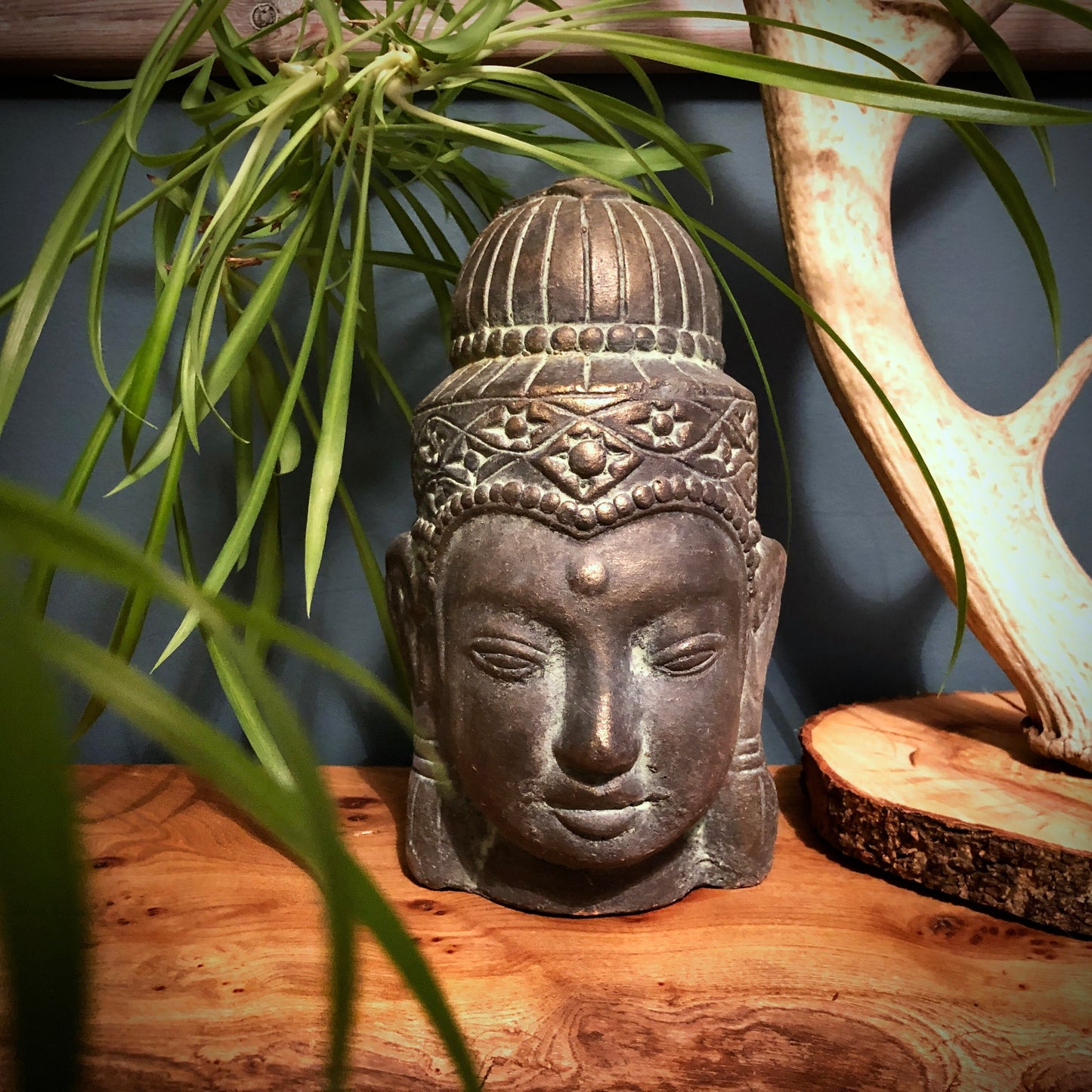 Pair of Buddha Heads
