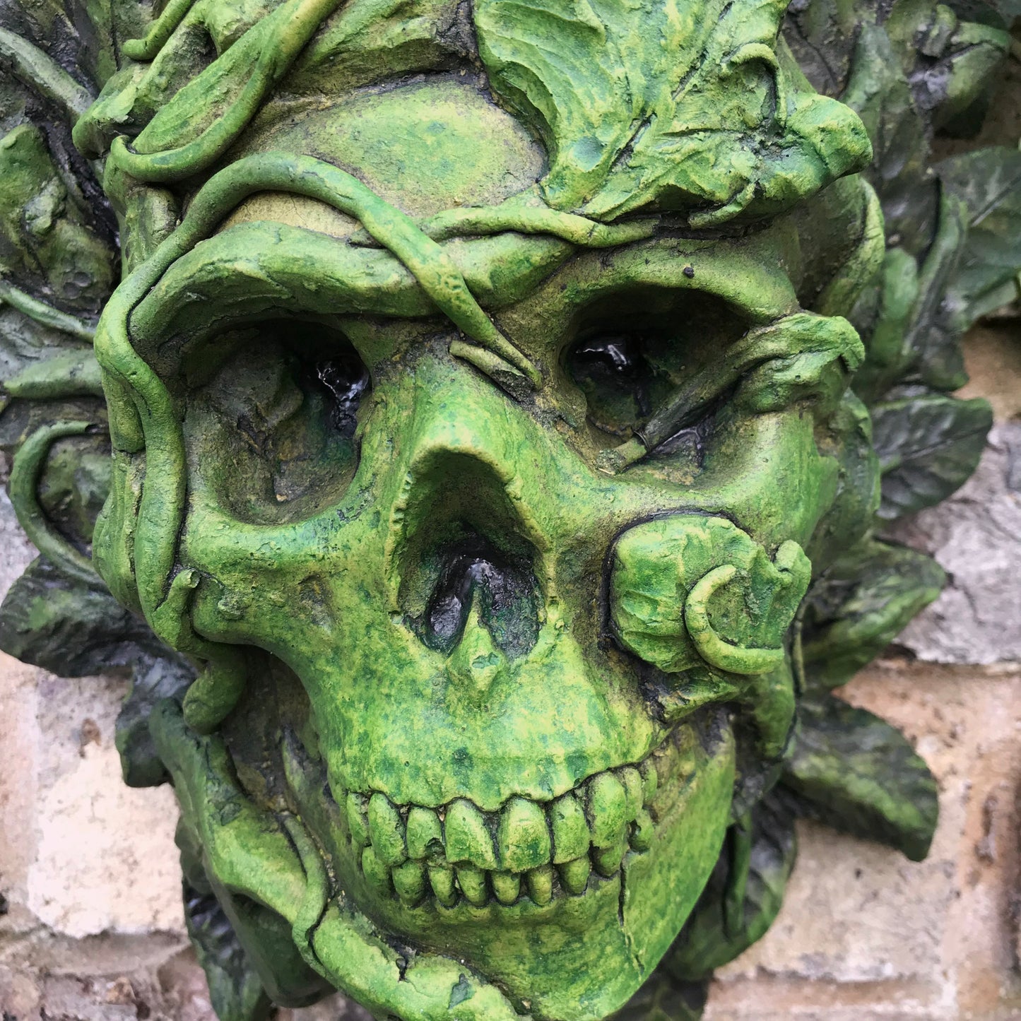 Skull Green Man Plaque