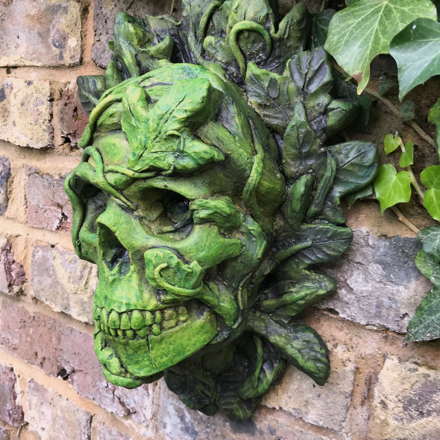 Skull Green Man Plaque