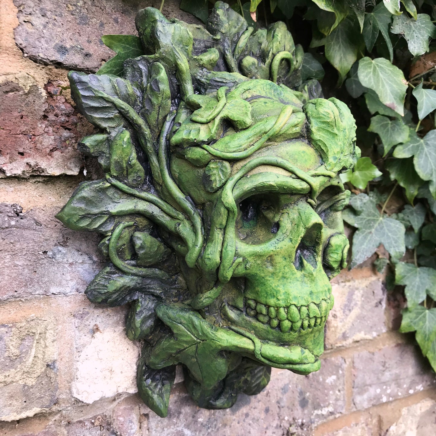 Skull Green Man Plaque