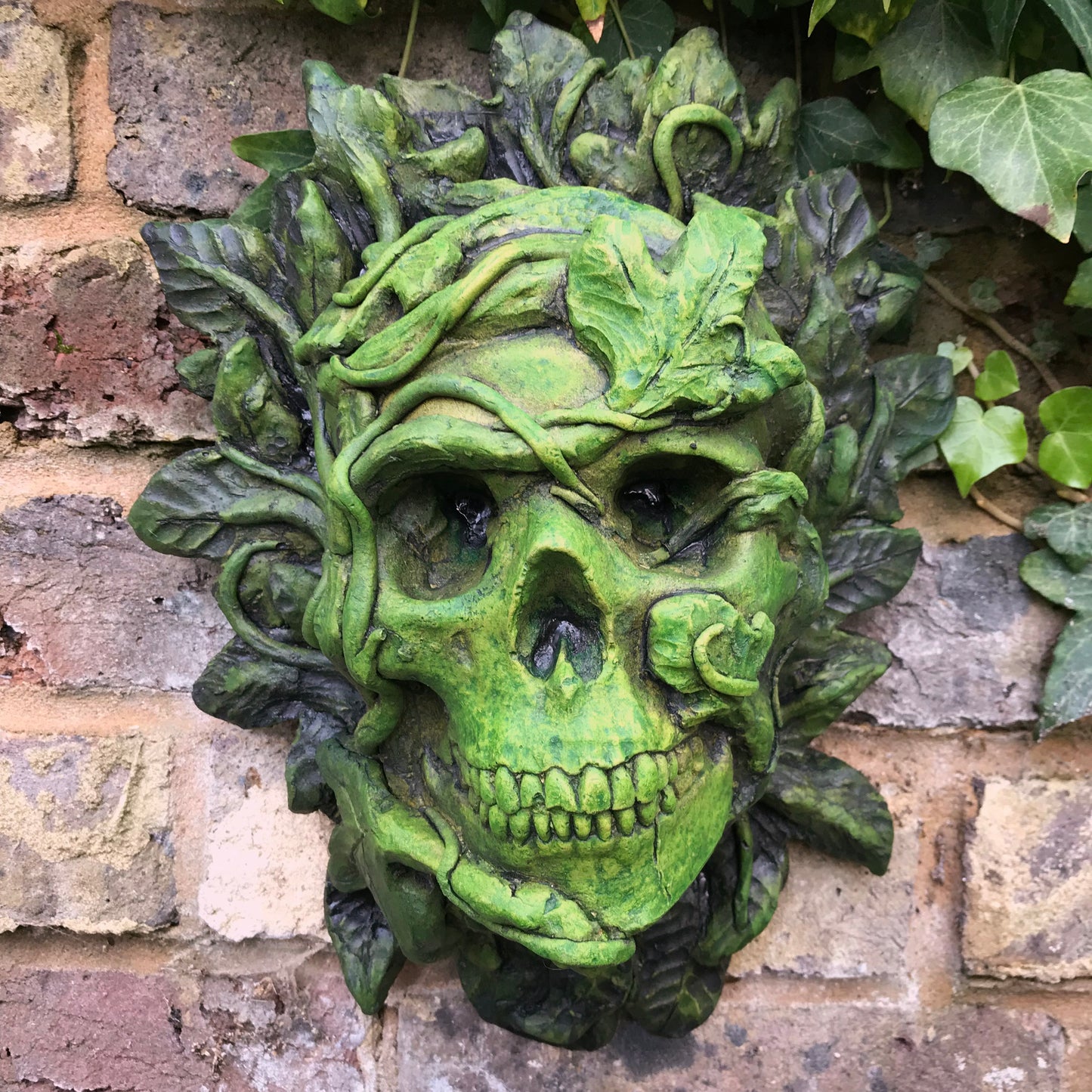 Skull Green Man Plaque