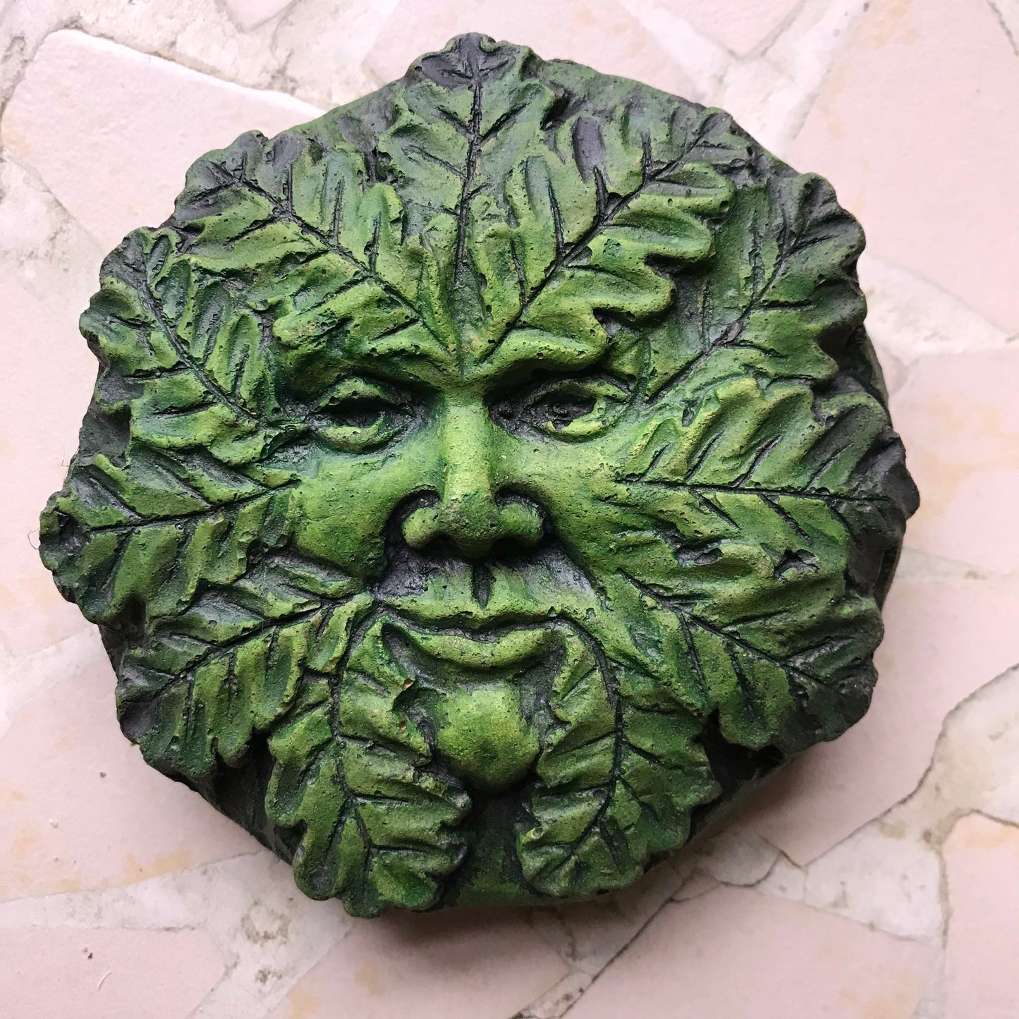 Pocket Set of 5 Green Man Plaques