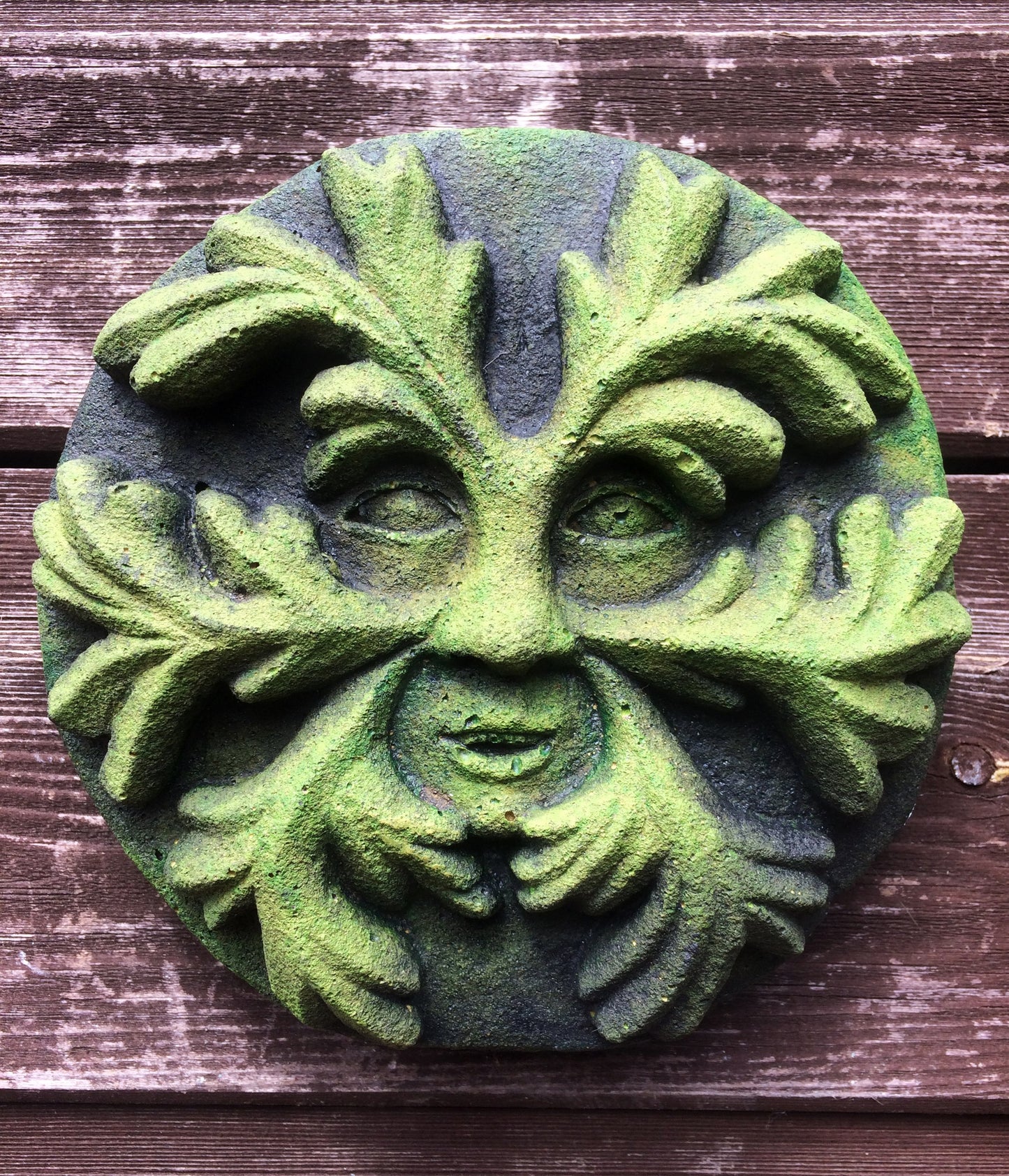 Pagan Set Four Green Man Plaques