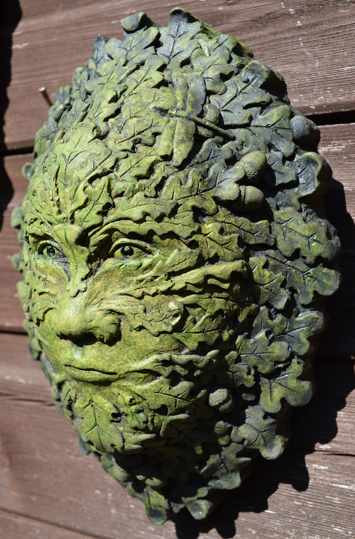 Oak Acorn Green Man Plaque