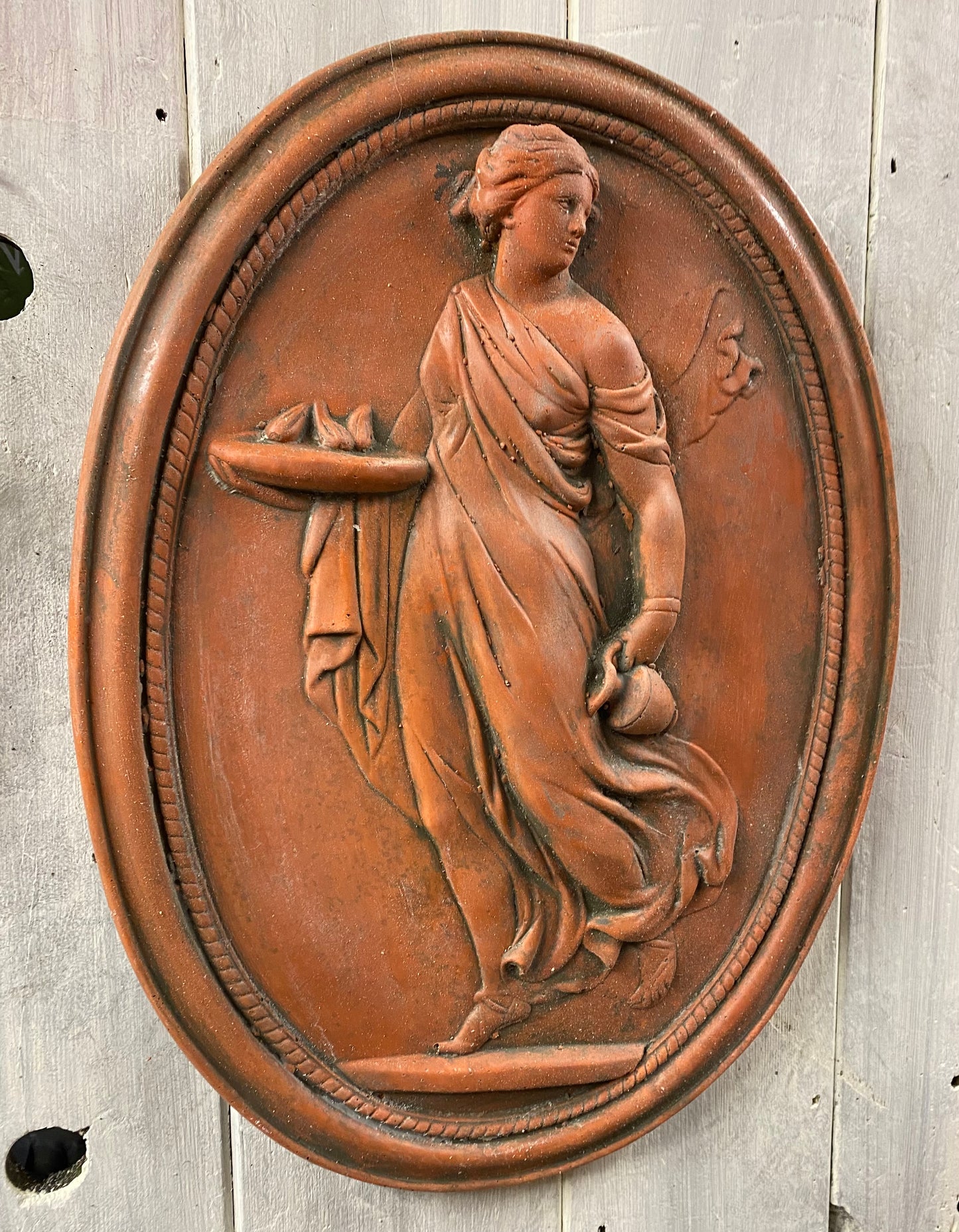 Greek Goddess Plaques Pair