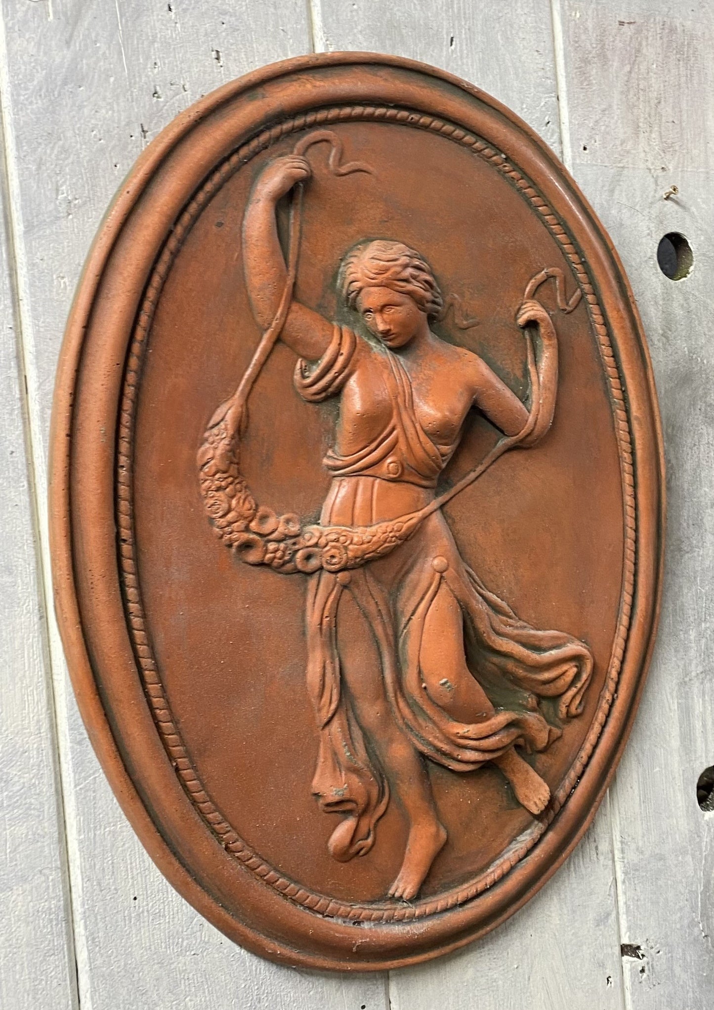 Greek Goddess Plaques Pair
