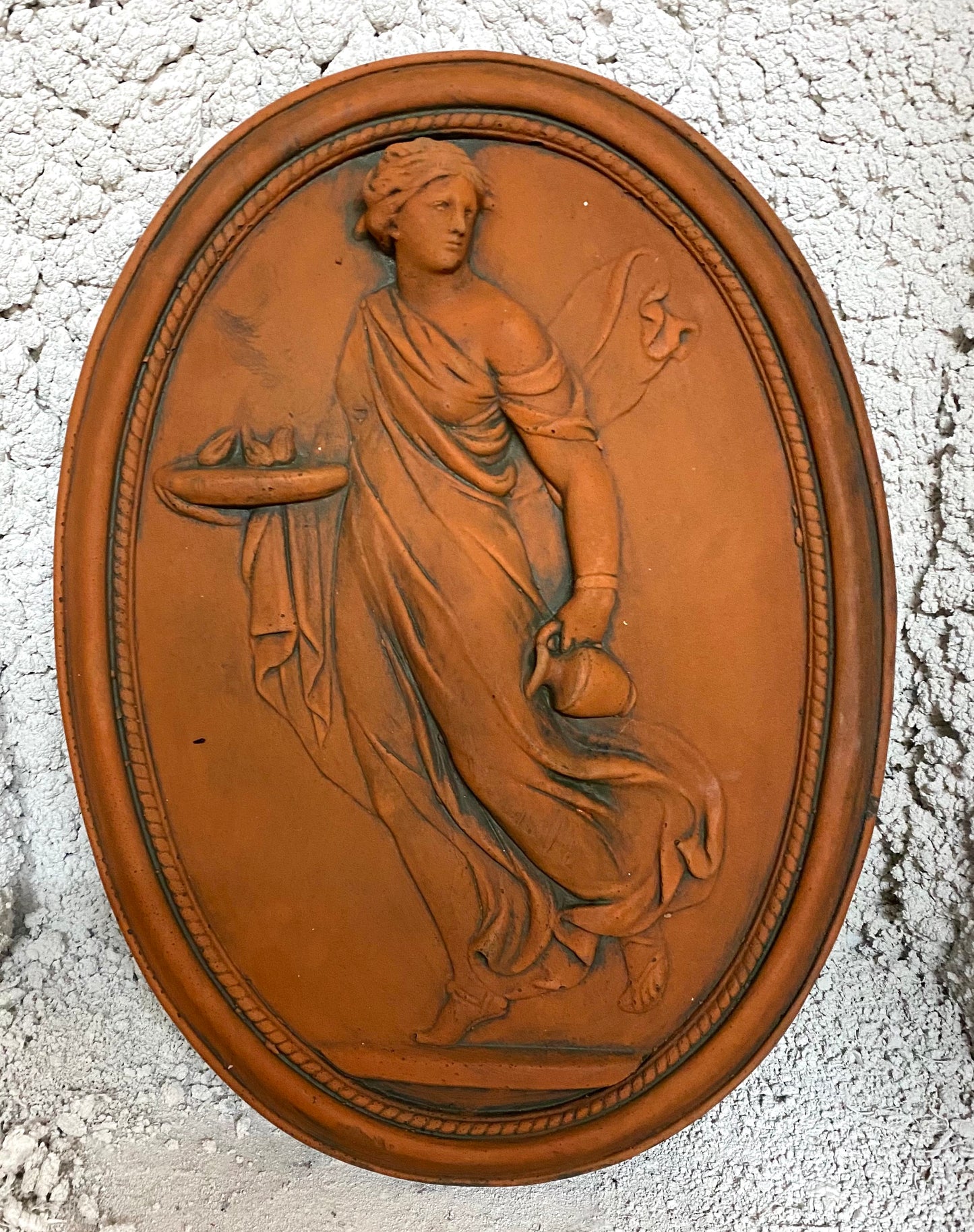 Greek Goddess Plaques Pair