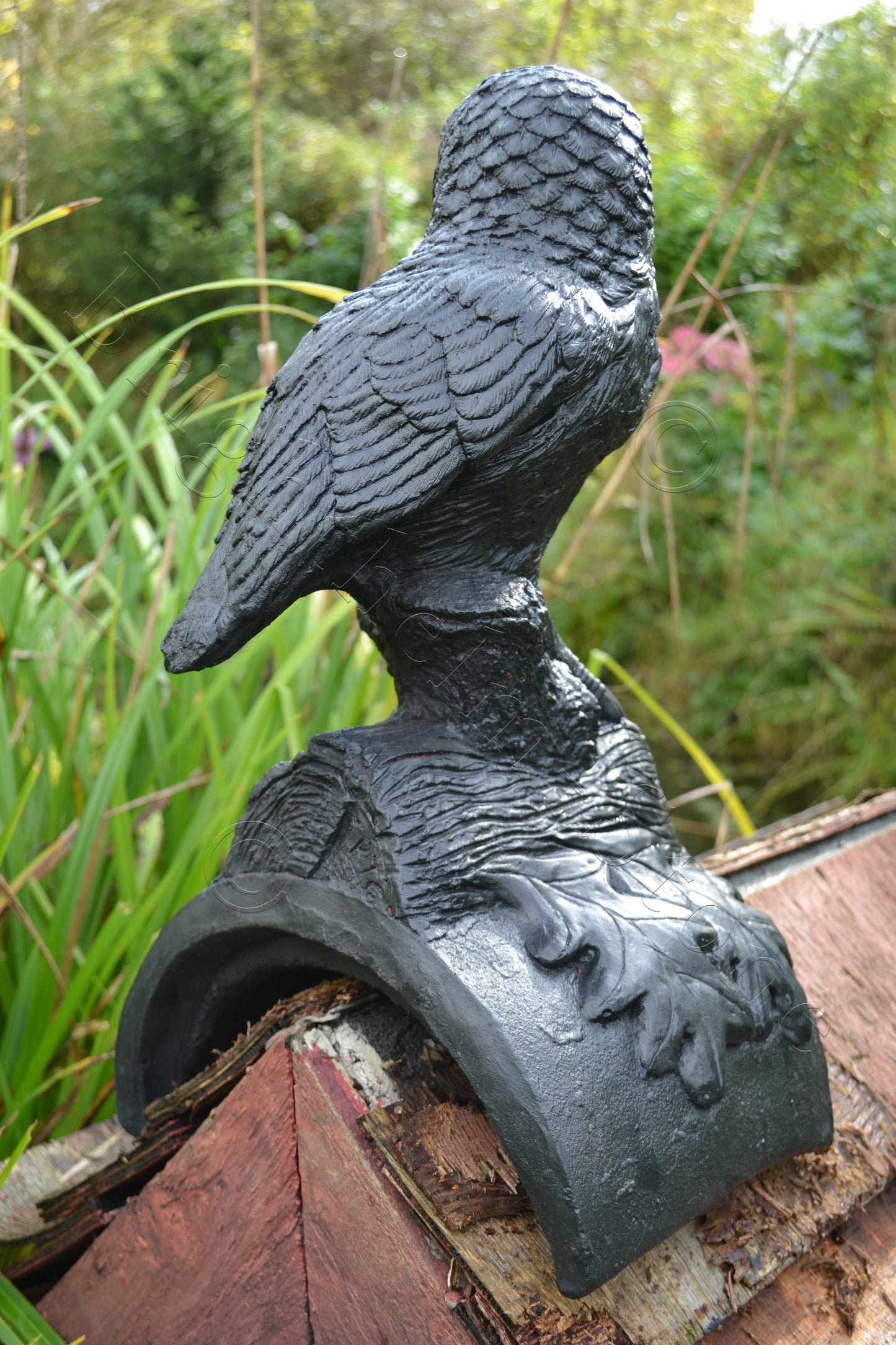 Owl Half Round Roof Finial