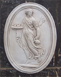 Greek Goddess Plaques Pair