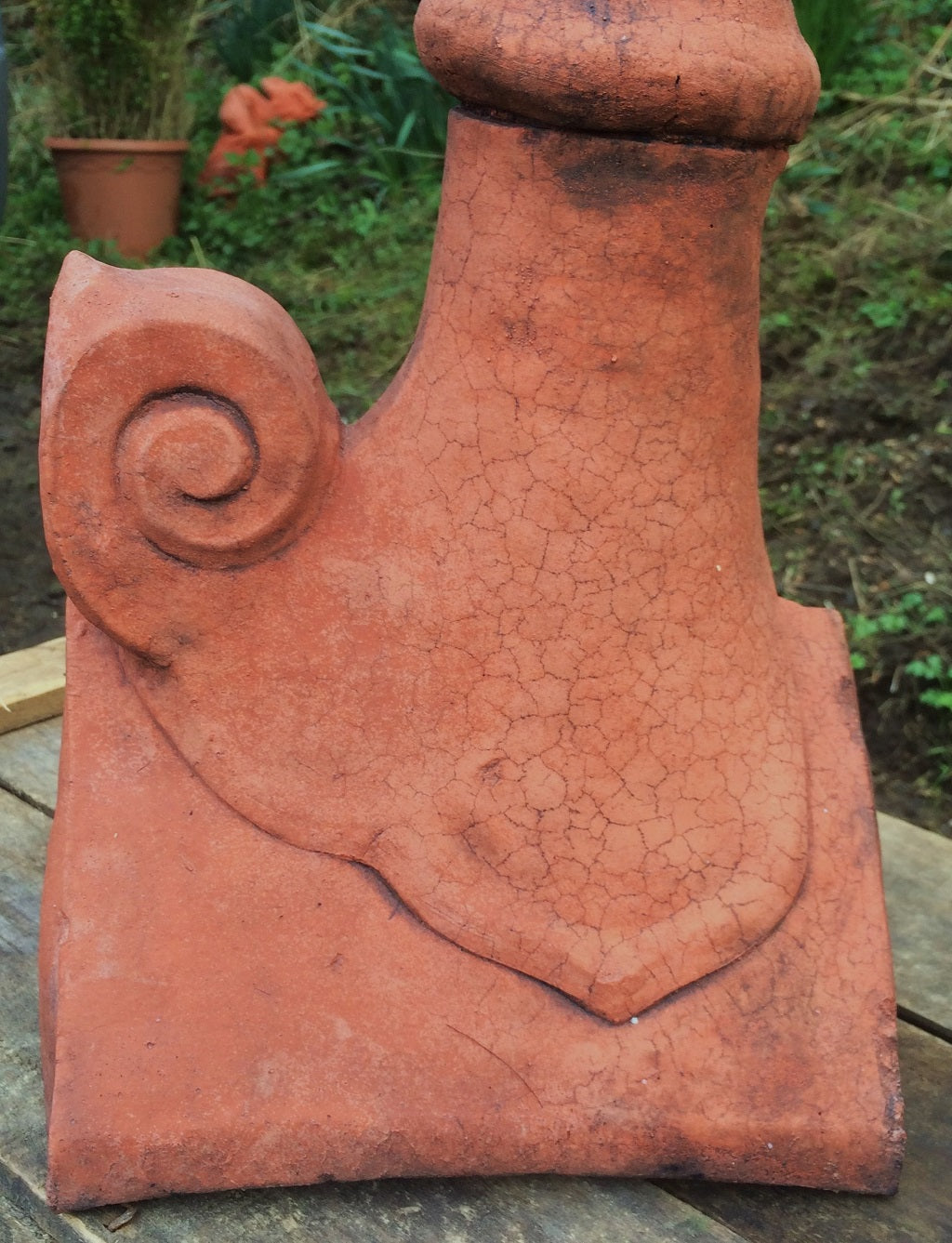 Scroll Angled Roof Finial