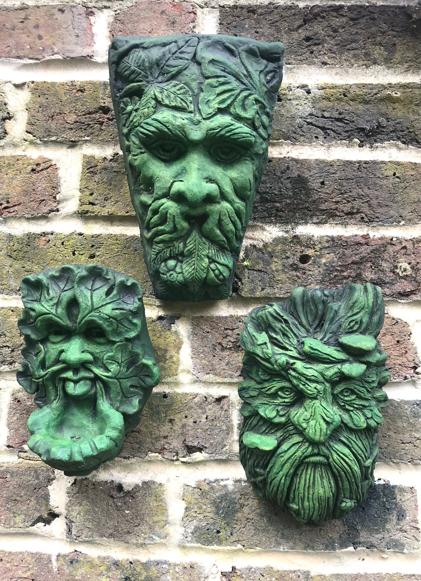 Celtic Set Green Man Plaques