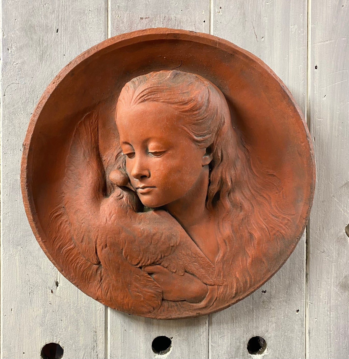Girl and the Dove Plaque