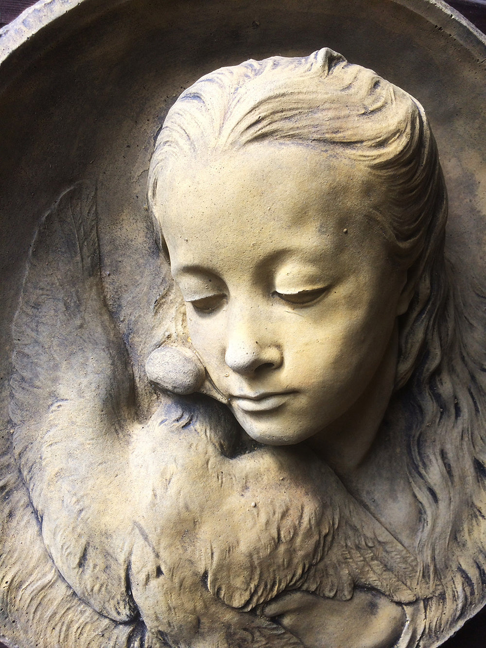 Girl and the Dove Plaque
