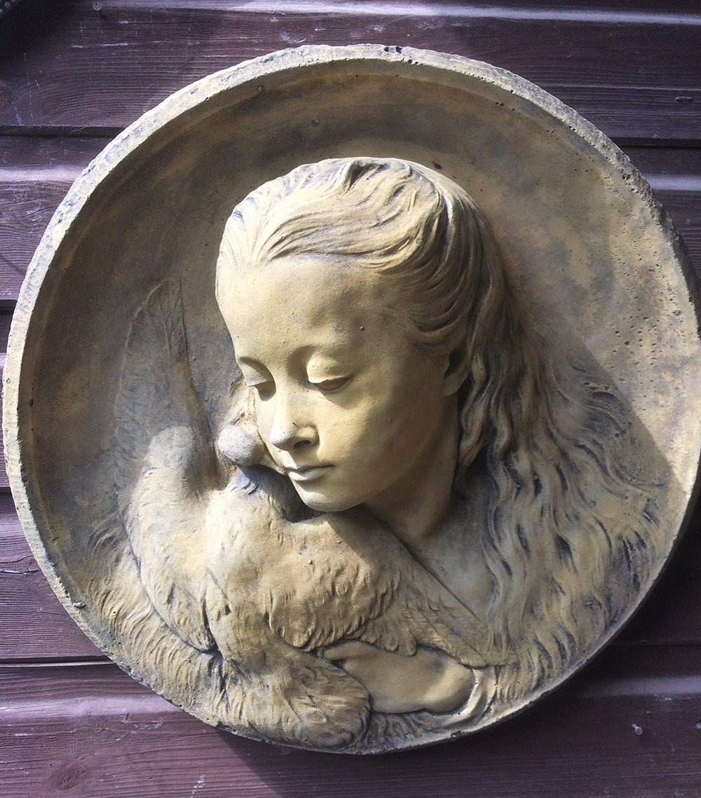 Girl and the Dove Plaque