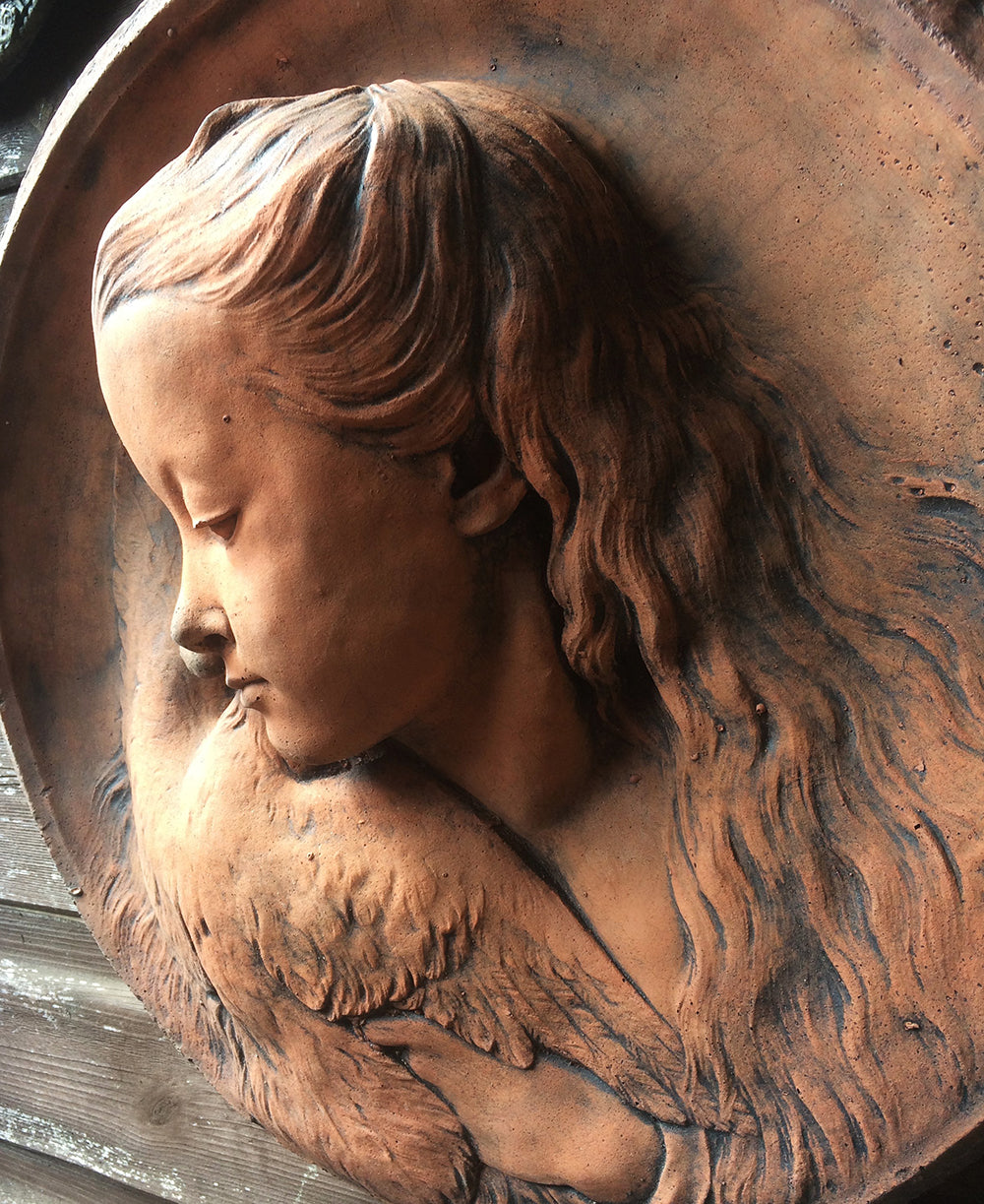 Girl and the Dove Plaque