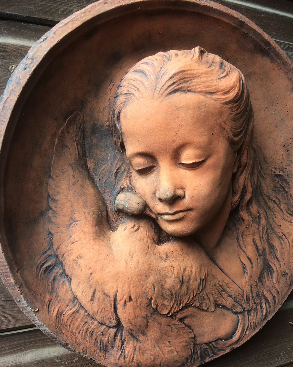 Girl and the Dove Plaque