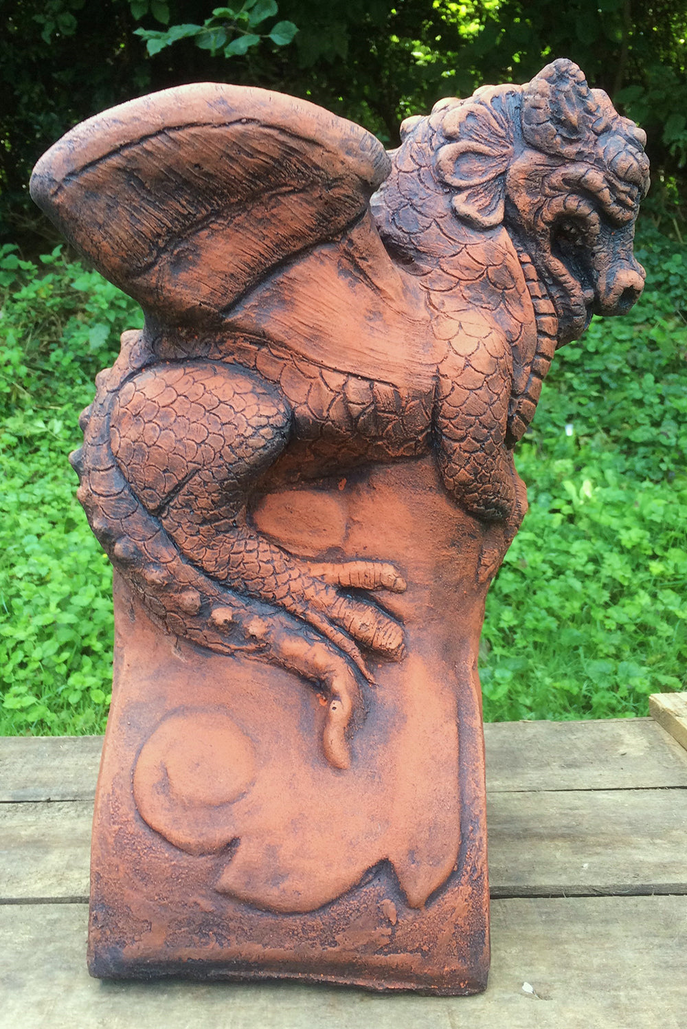 St George's Dragon Half Round Roof Finial