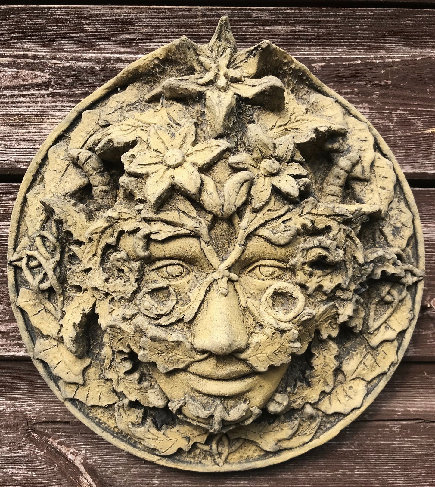Summer Green Man Plaque