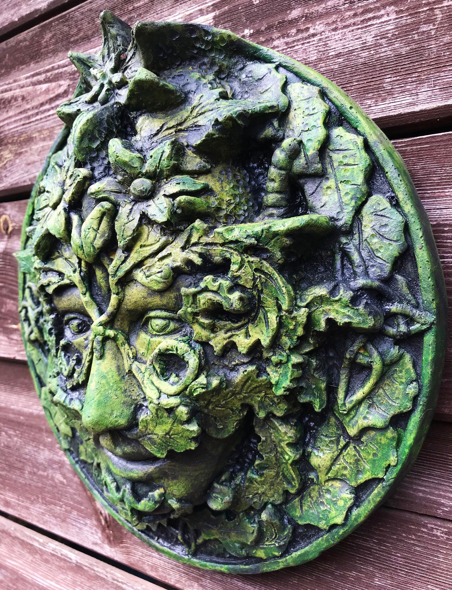 Summer Green Man Plaque
