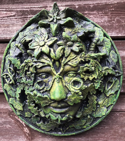 Summer Green Man Plaque