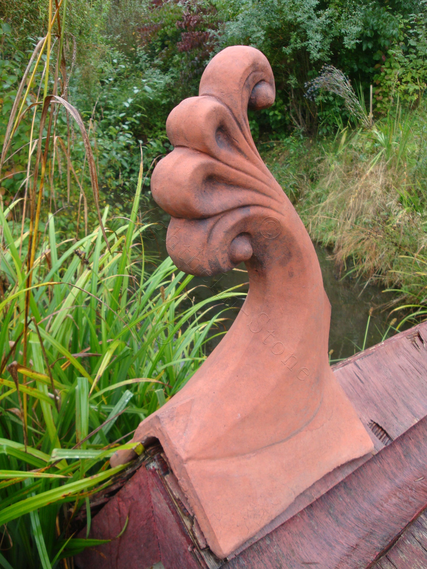Oxford Swan Neck Angled Roof Finial
