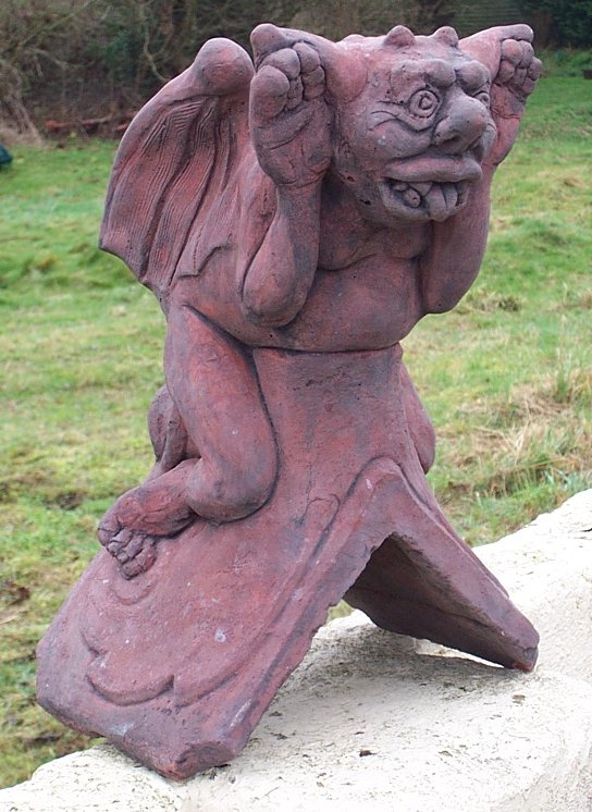 Cheeky Tongue Gargoyle Angled Roof Finial
