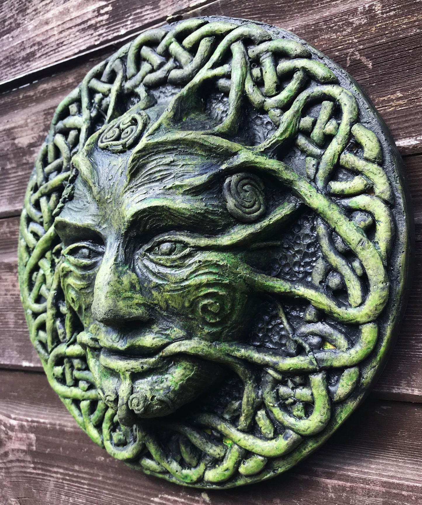 Winter Green Man Plaque