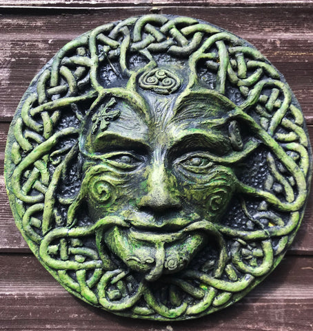 Winter Green Man Plaque