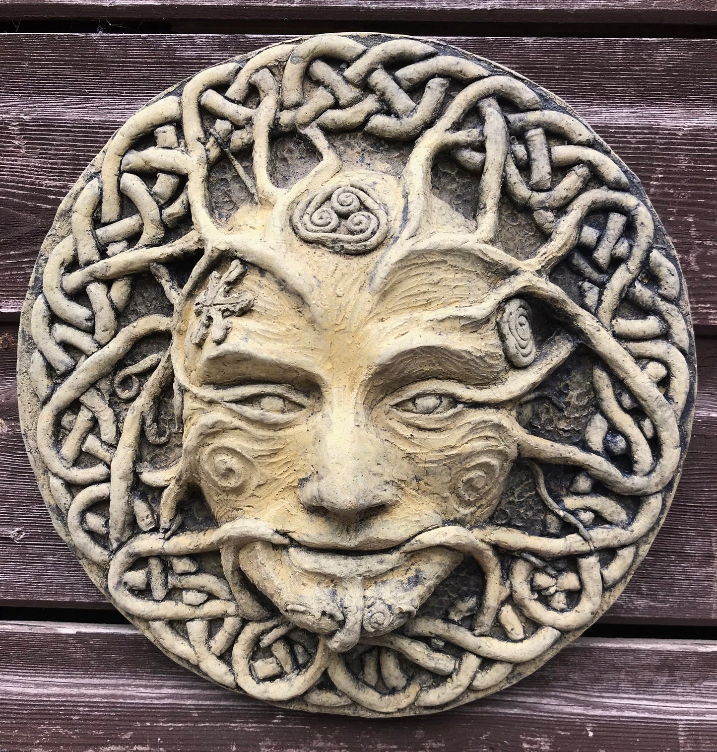 Winter Green Man Plaque