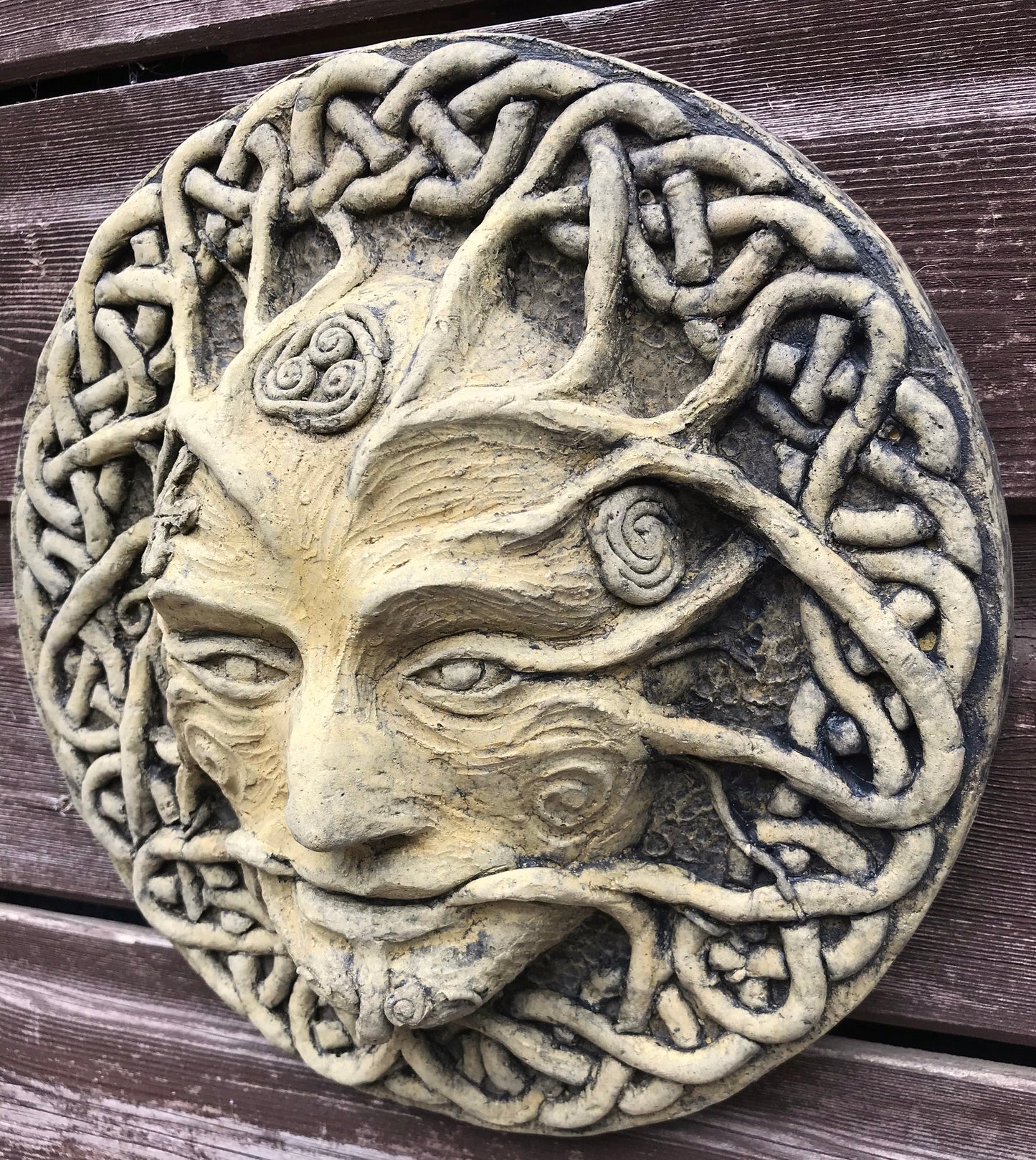 Winter Green Man Plaque