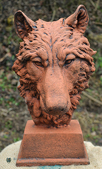 Wolf Head Bust